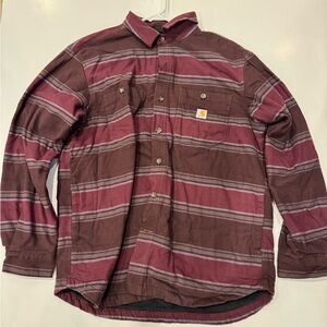 Carhartt Mens Size L Flannel Jacket
